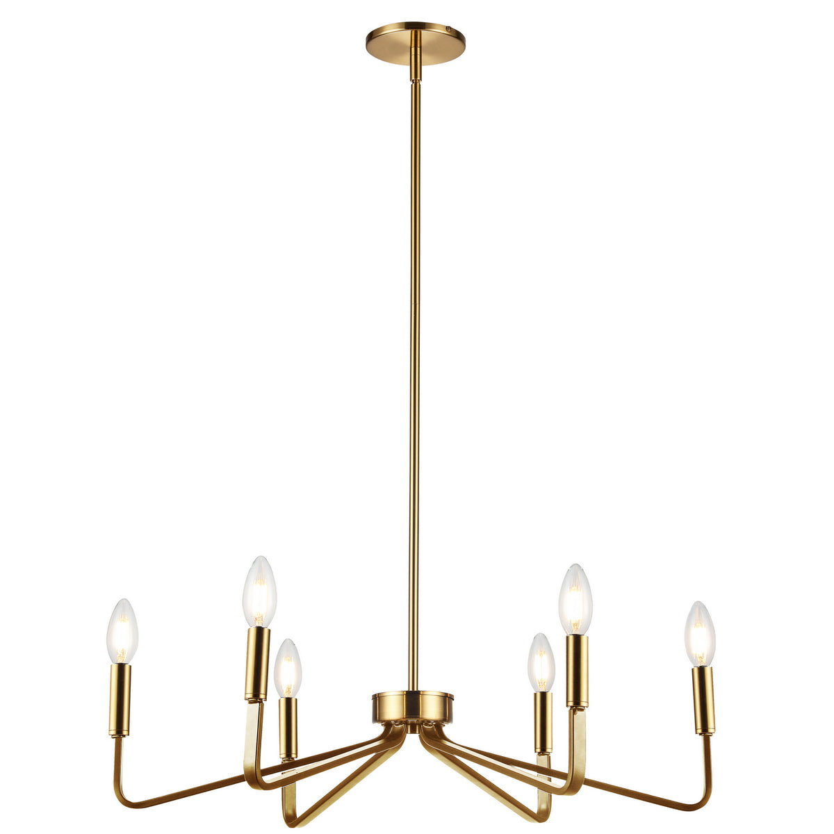 Lustre Clayton 26", Laiton vieilli – Dainolite