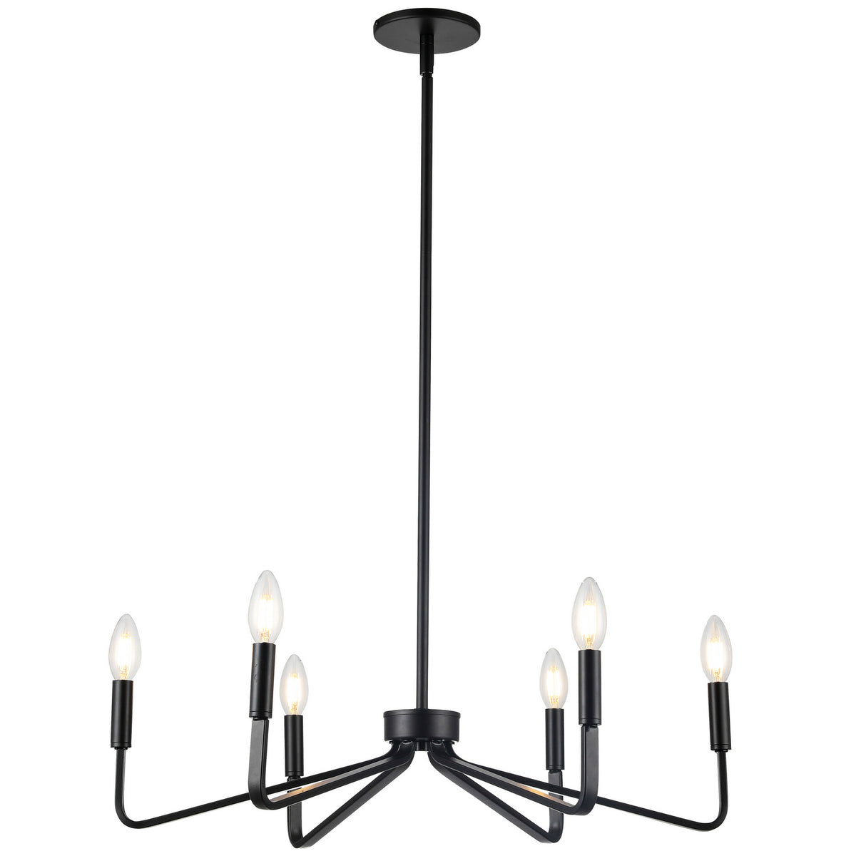 Lustre Clayton 26", Noir / Noir mat – Dainolite