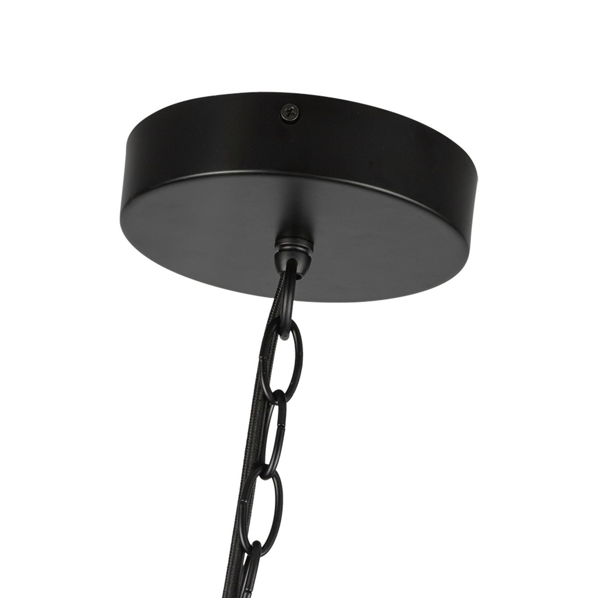 Suspension Cleo Noir / Verre opale – vue 5