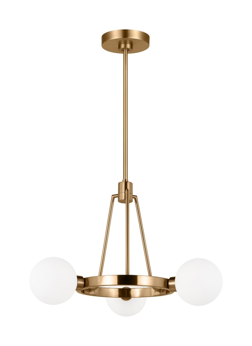 Chandelier Clybourn - Laiton satiné 21" by Visual Comfort Studio | Luminaires & cie