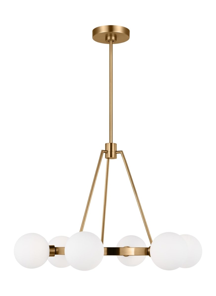 Chandelier Clybourn - Laiton satiné 26" by Visual Comfort Studio | Luminaires & cie