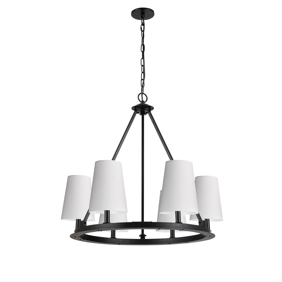 Chandelier Colby - Blanc 30" by Dainolite | Luminaires & cie
