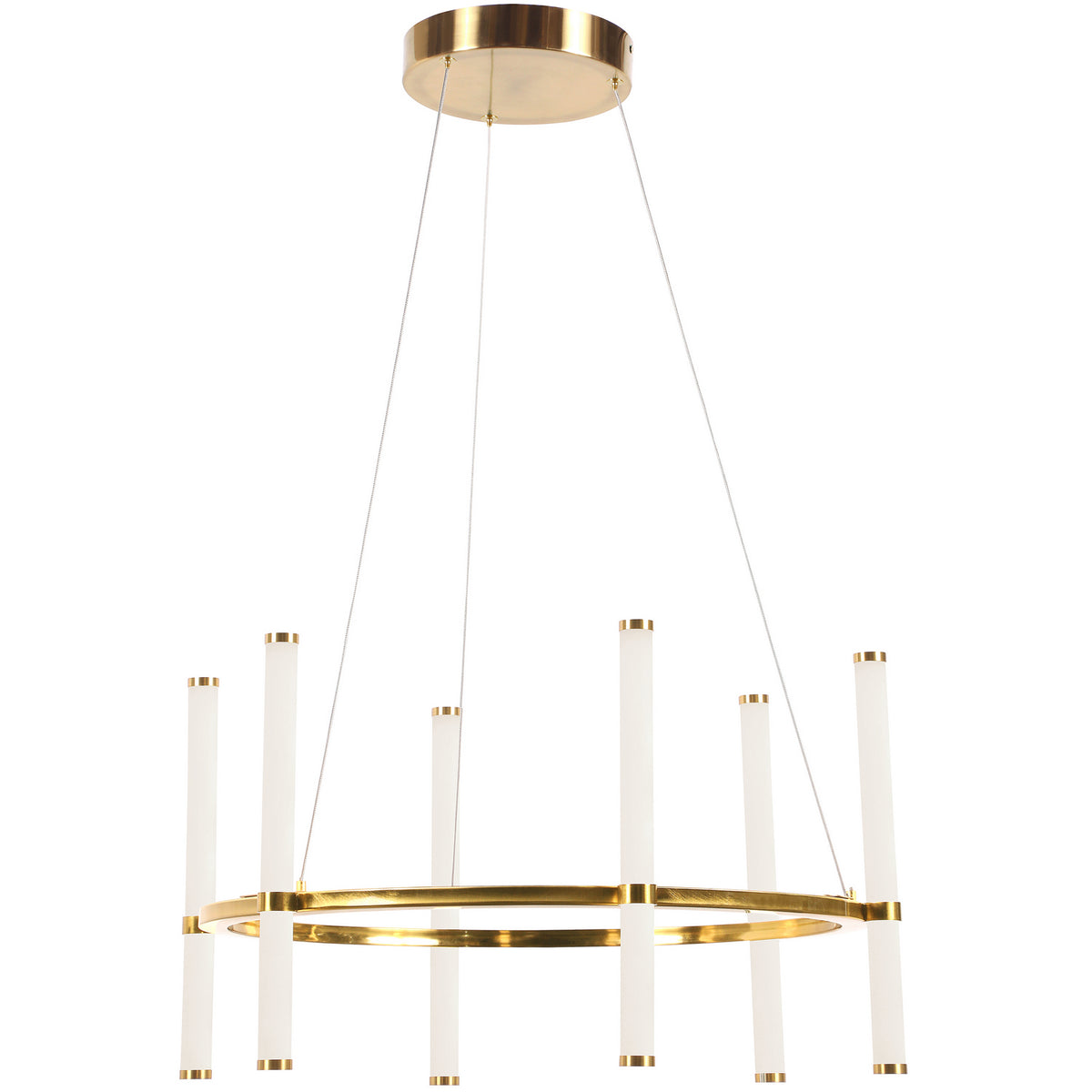 Lustre Corvette 24", Laiton vieilli – Dainolite