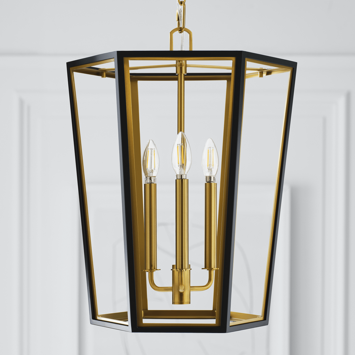 Chandelier Curt - Noir de minuit 16" by Visual Comfort Studio | Luminaires & cie
