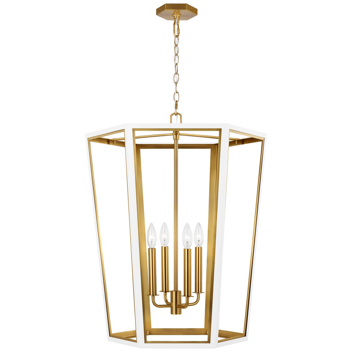 Chandelier Curt - Blanc mat 21 3/8" by Visual Comfort Studio | Luminaires & cie