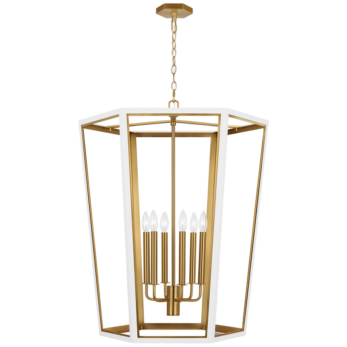 Chandelier Curt - Blanc mat 26 5/8" by Visual Comfort Studio | Luminaires & cie