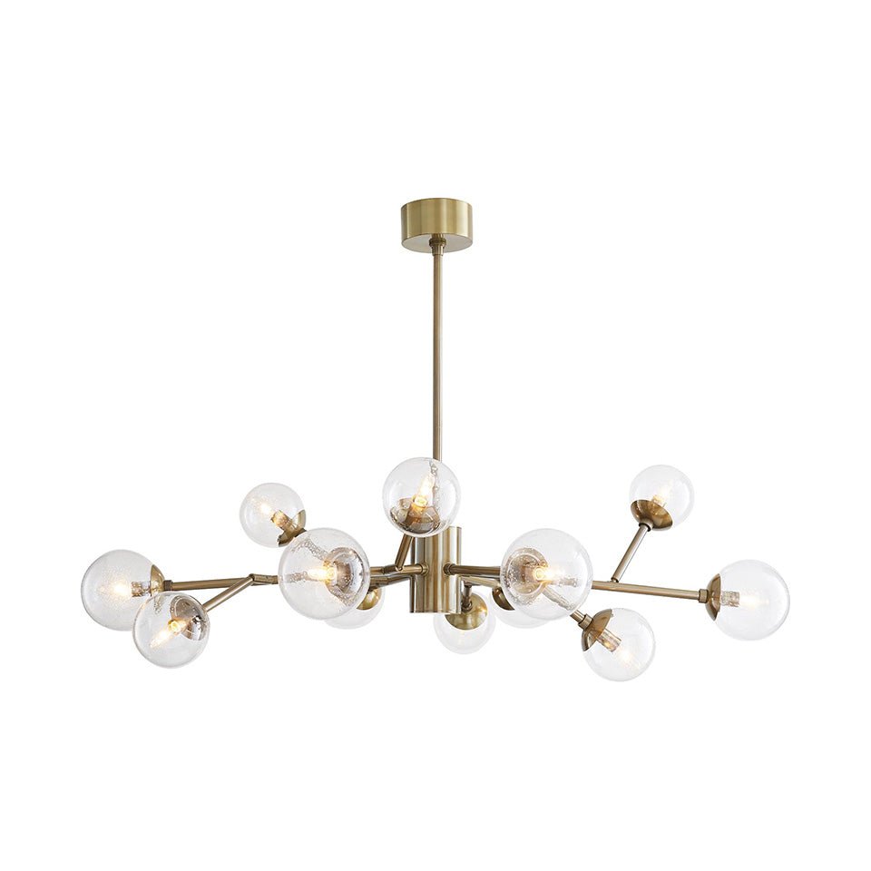 Chandelier Dallas - Vintage Brass Petit by Arteriors | Luminaires & cie