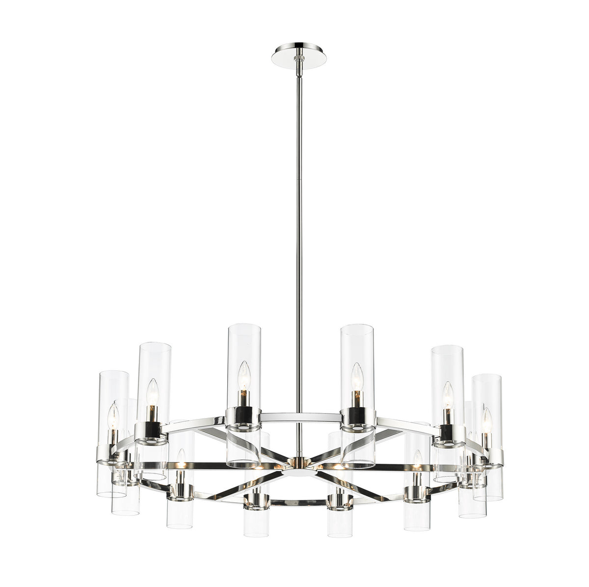 Lustre Datus Nickel poli, 43 1/2" – Z-Lite
