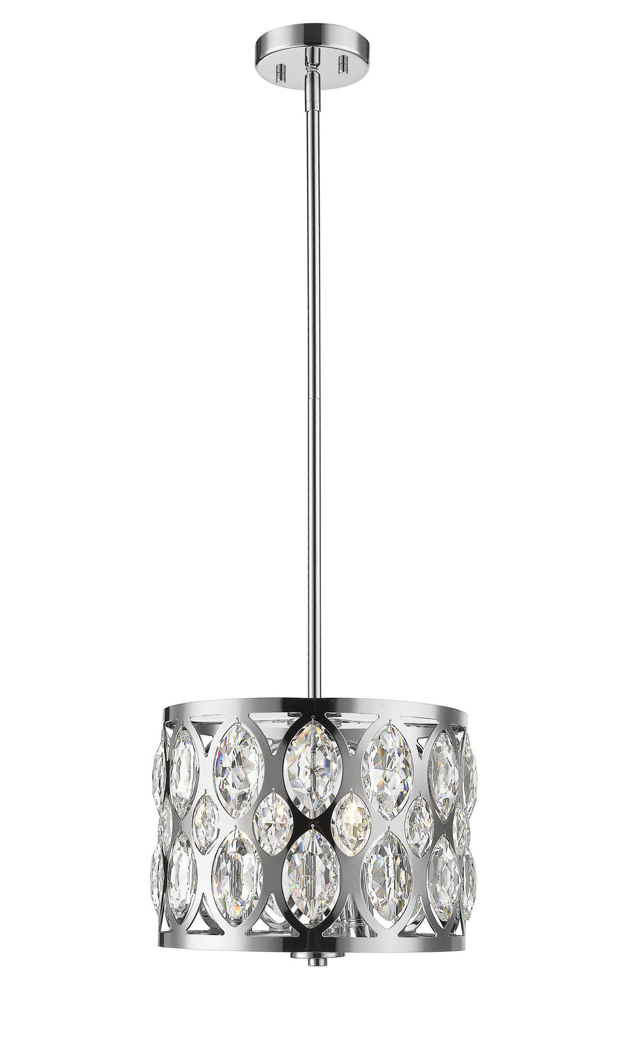 Suspension Dealey Chrome, 12" – Z-Lite