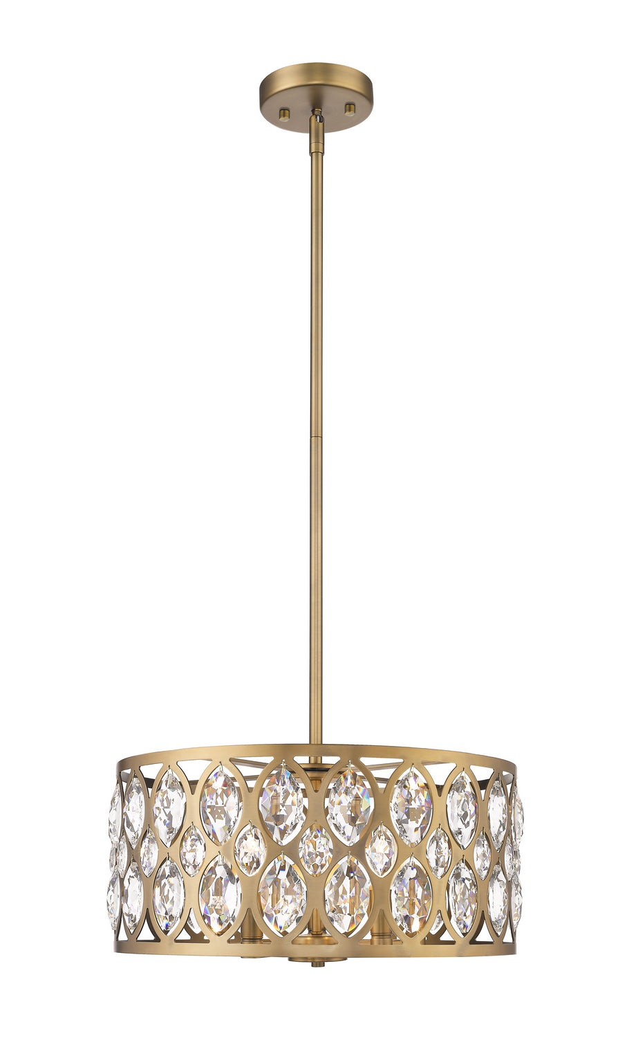 Suspension Dealey Laiton héritage, 19 1/4" – Z-Lite