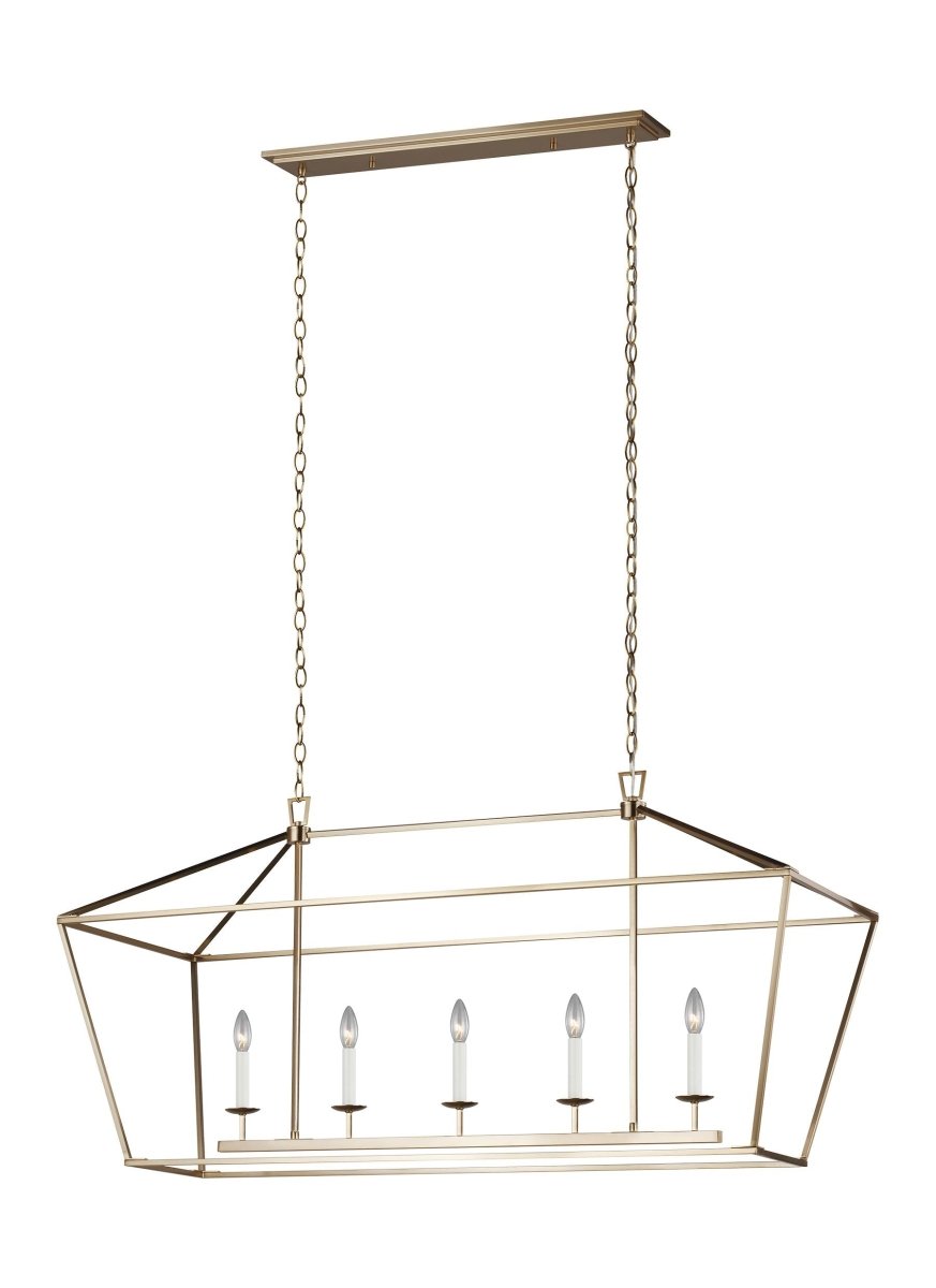 Chandelier Dianna - Laiton satiné Ampoules non incluses by Visual Comfort Studio | Luminaires & cie