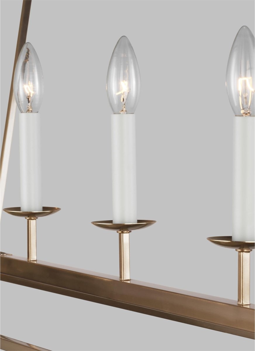 Chandelier Dianna - Laiton satiné Ampoules non incluses by Visual Comfort Studio | Luminaires & cie