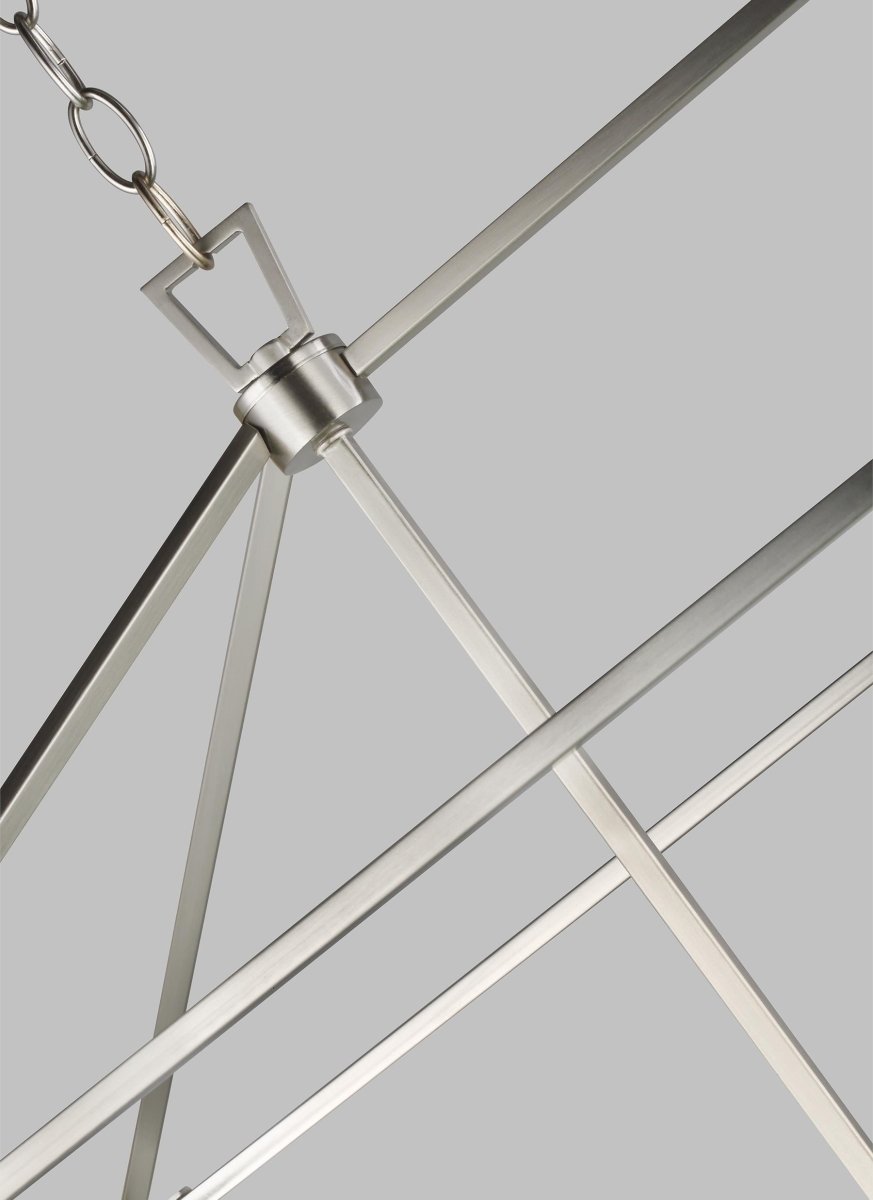Chandelier Dianna - Nickel brossé Ampoules non incluses by Visual Comfort Studio | Luminaires & cie
