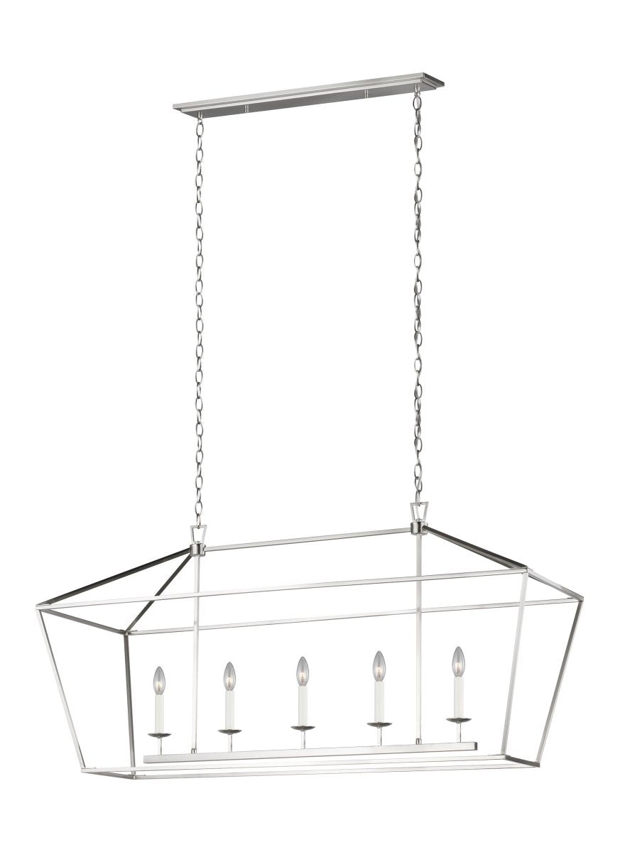 Chandelier Dianna - Nickel brossé Ampoules non incluses by Visual Comfort Studio | Luminaires & cie