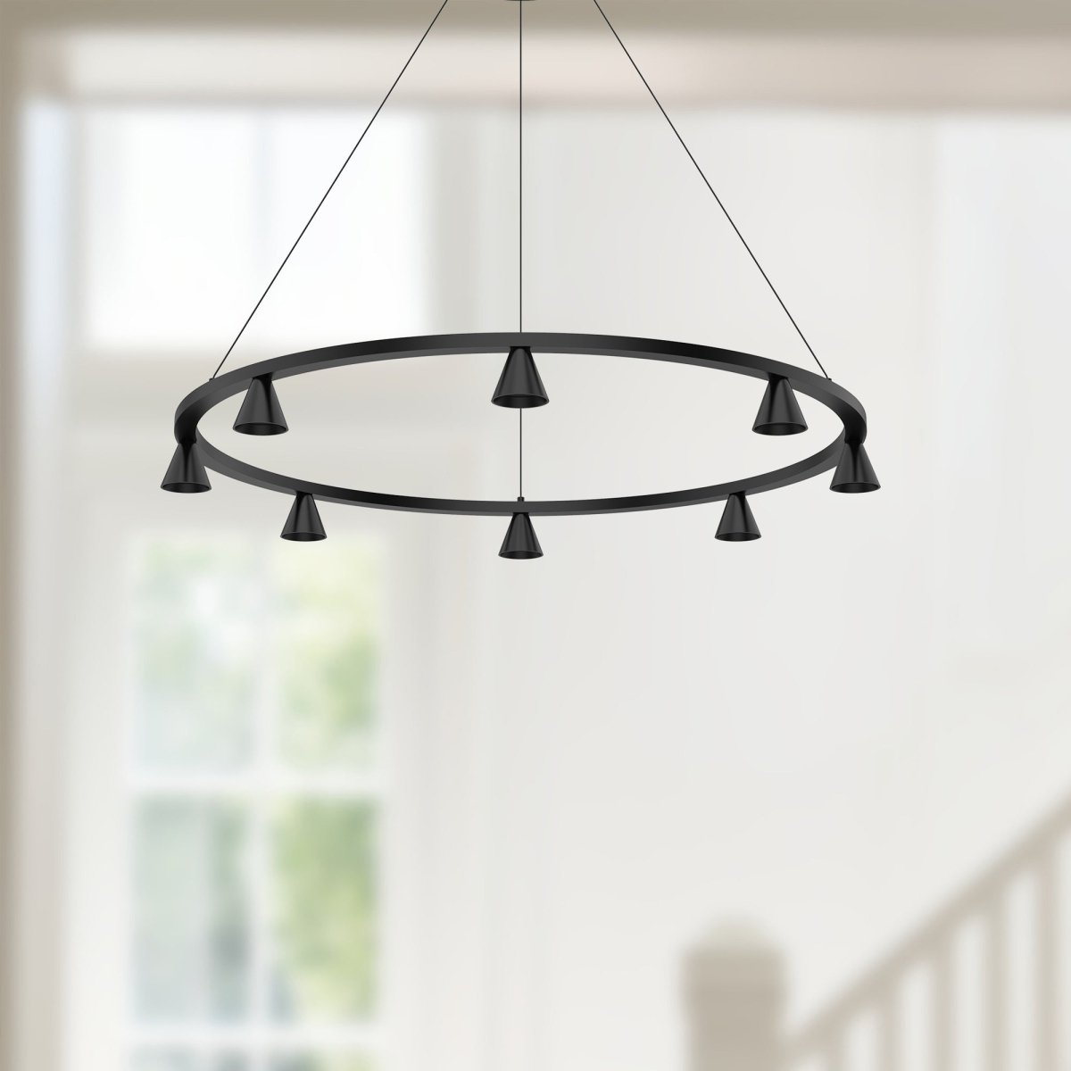 Chandelier Dune - Noir by Kuzco Lighting | Luminaires & cie