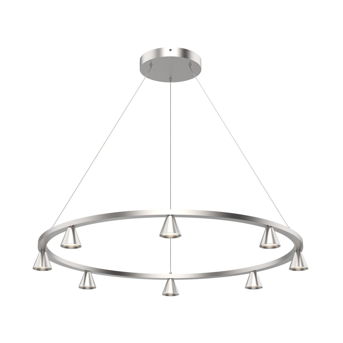 Chandelier Dune - Nickel brossé by Kuzco Lighting | Luminaires & cie