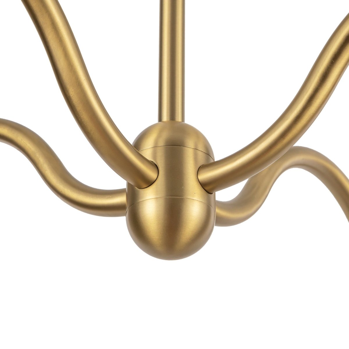 Chandelier Effie - Gold - or / Verre d'Opale 39" by Alora Lighting | Luminaires & cie