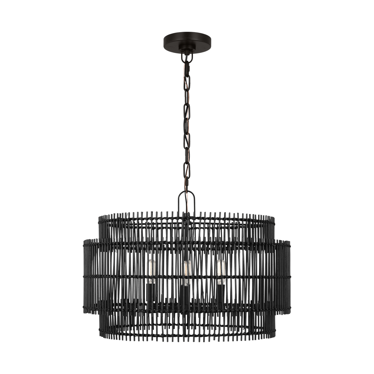 Chandelier Elio - Fer vieille 23" by Visual Comfort Studio | Luminaires & cie