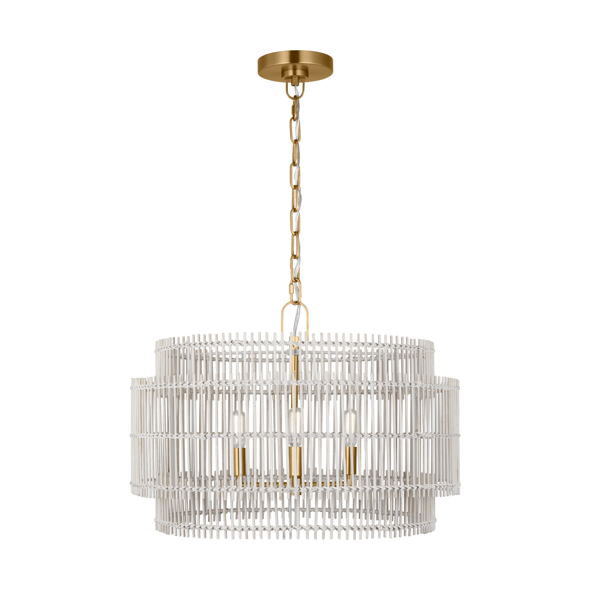 Chandelier Elio - Laiton brûlé 23" by Visual Comfort Studio | Luminaires & cie
