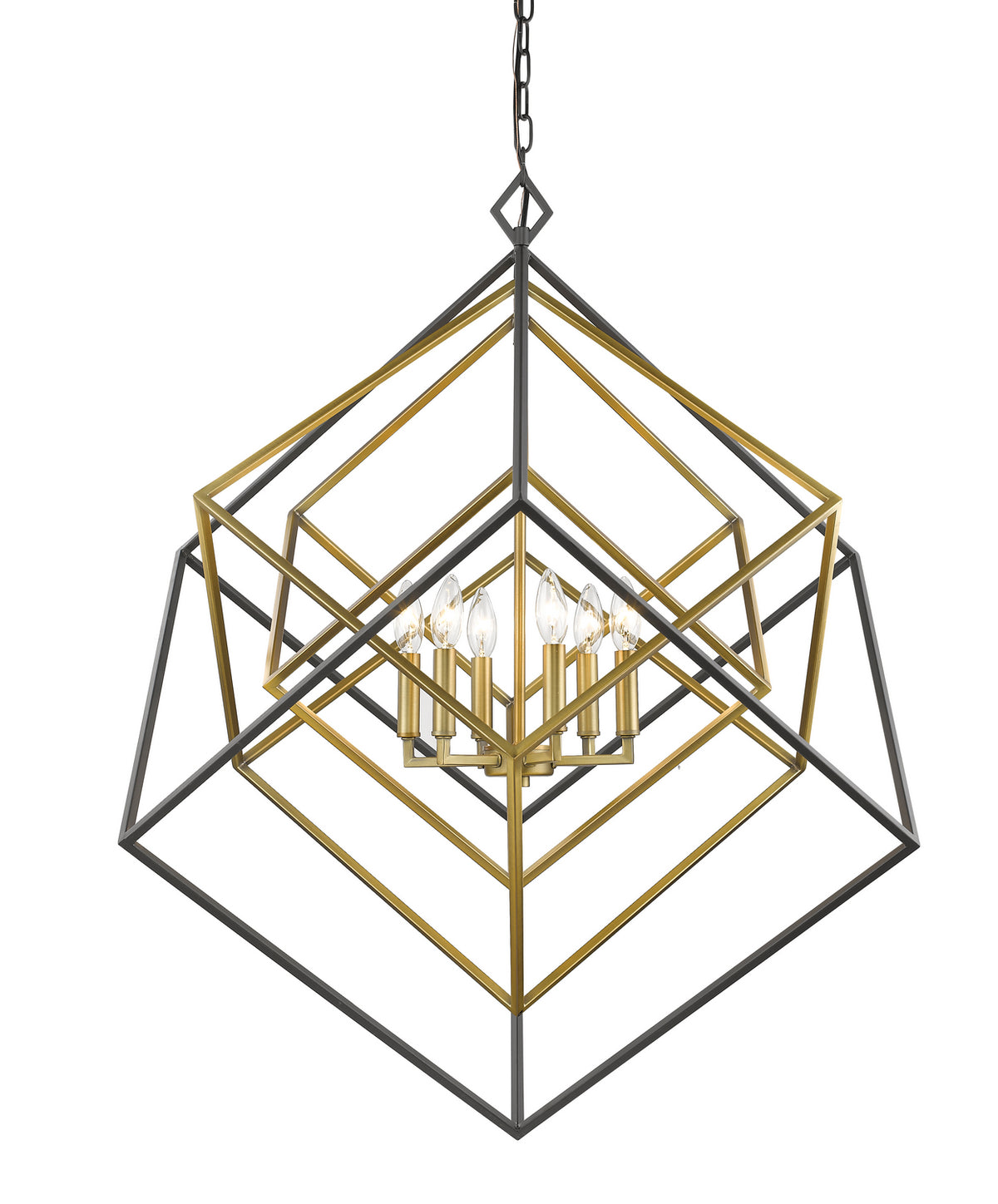 Lustre Euclid Laiton antique + bronze, 35 1/2" – Z-Lite