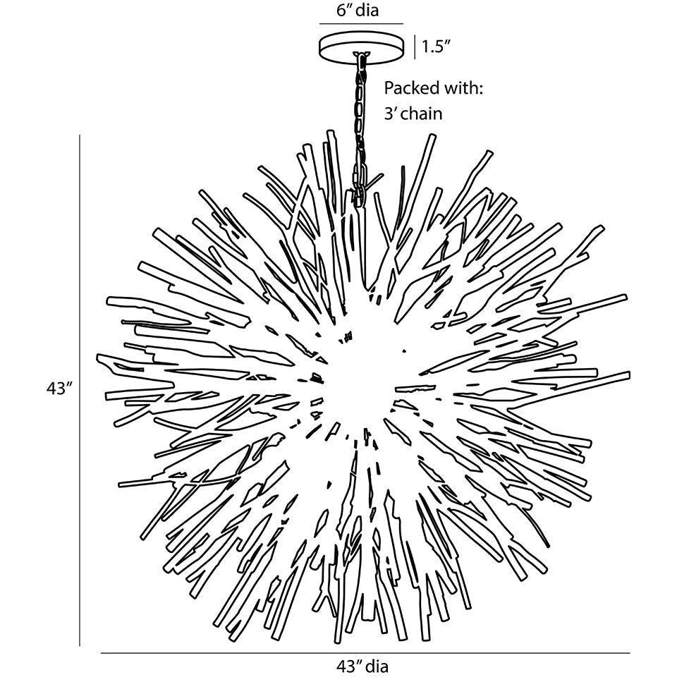 Chandelier Finch - by Arteriors | Luminaires & cie