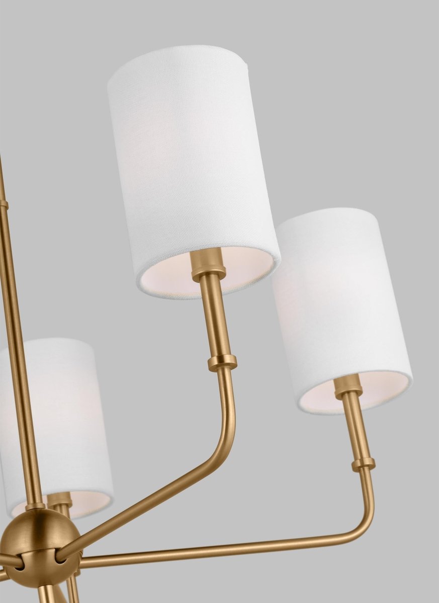 Chandelier Foxdale - Laiton satiné 26" Ampoules non - incluses by Visual Comfort Studio | Luminaires & cie