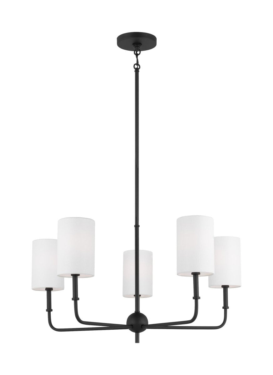 Chandelier Foxdale - Noir de minuit 26" Ampoules DEL incluses by Visual Comfort Studio | Luminaires & cie