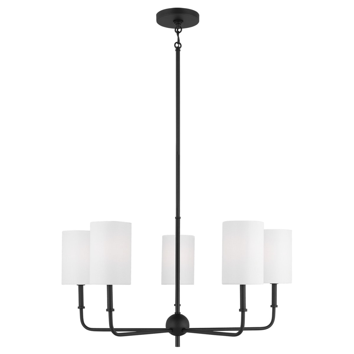 Chandelier Foxdale - Noir de minuit 26" Ampoules DEL incluses by Visual Comfort Studio | Luminaires & cie