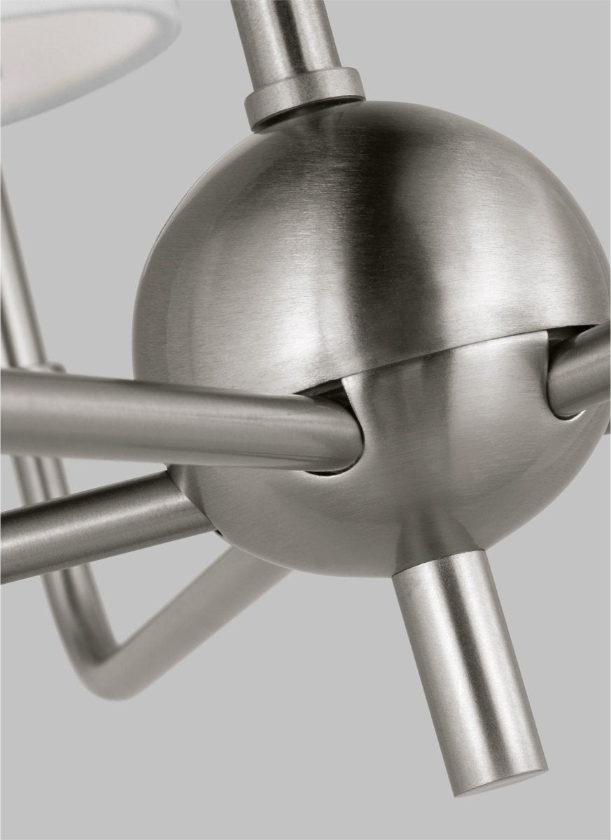 Chandelier Foxdale - Nickel brossé 26" Ampoules DEL incluses by Visual Comfort Studio | Luminaires & cie