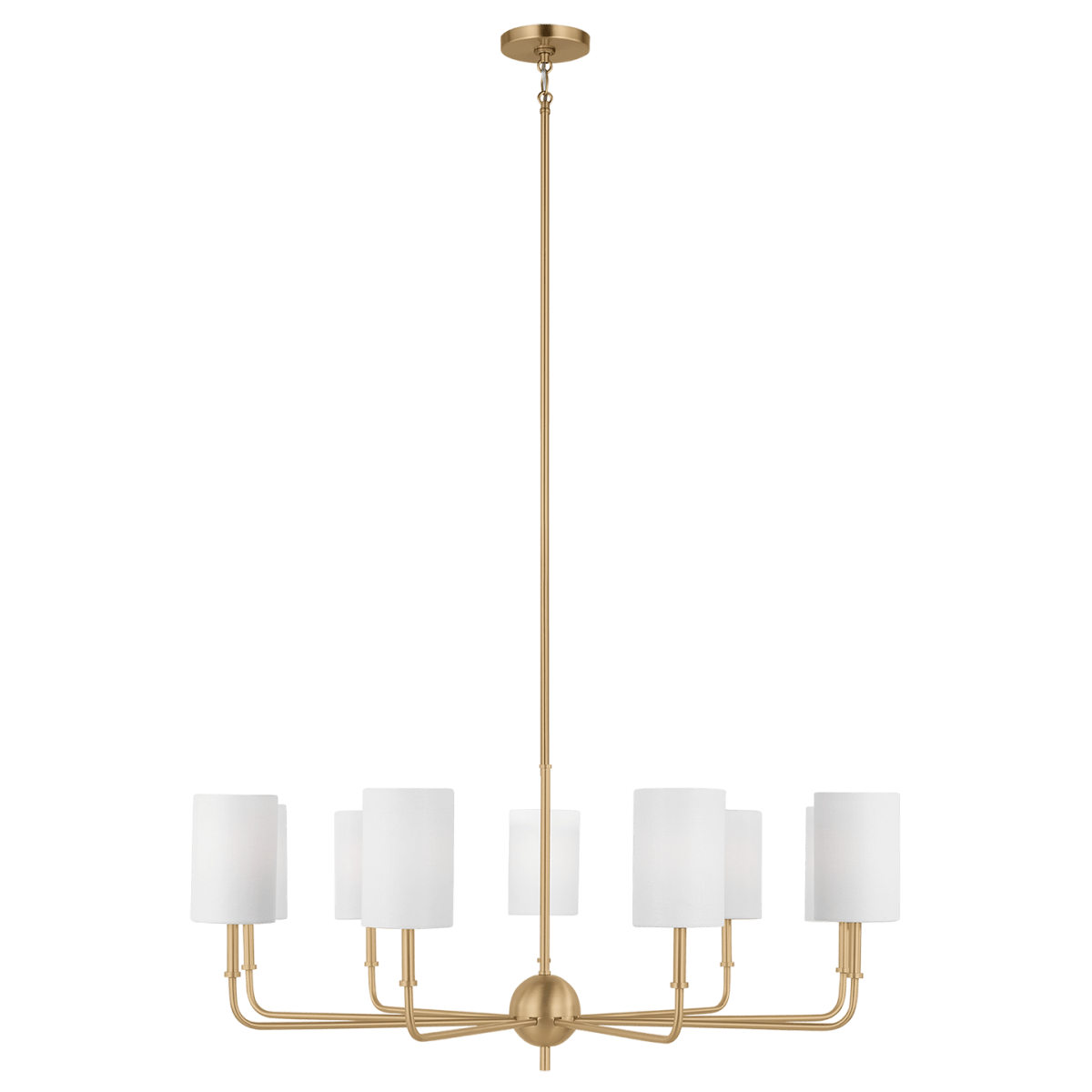 Chandelier Foxdale - Laiton satiné 36" Ampoules non - incluses by Visual Comfort Studio | Luminaires & cie