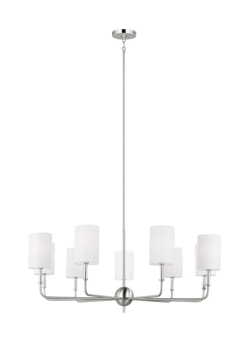 Chandelier Foxdale - Nickel brossé 36" Ampoules non - incluses by Visual Comfort Studio | Luminaires & cie
