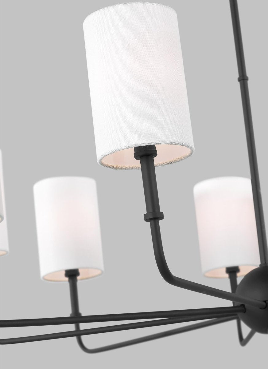 Chandelier Foxdale - Noir de minuit 36" Ampoules DEL incluses by Visual Comfort Studio | Luminaires & cie