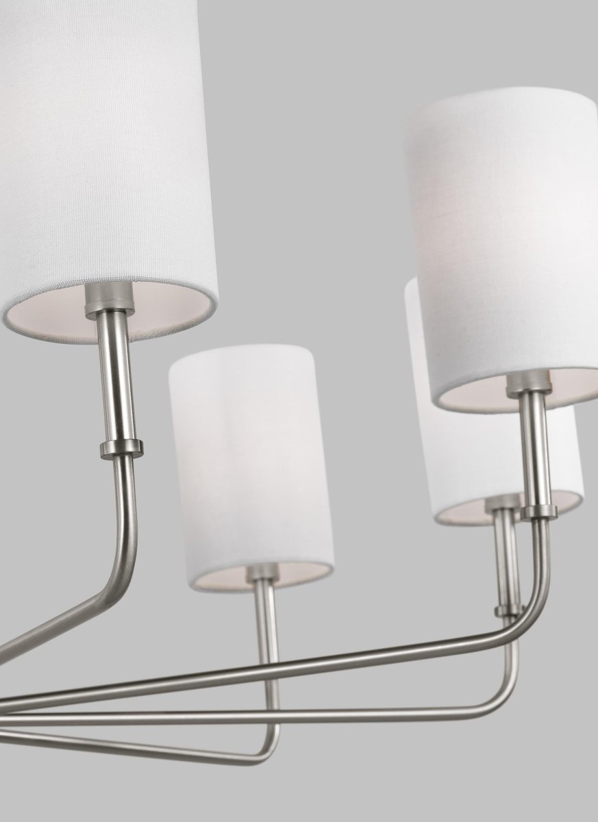 Chandelier Foxdale - Nickel brossé 36" Ampoules DEL incluses by Visual Comfort Studio | Luminaires & cie