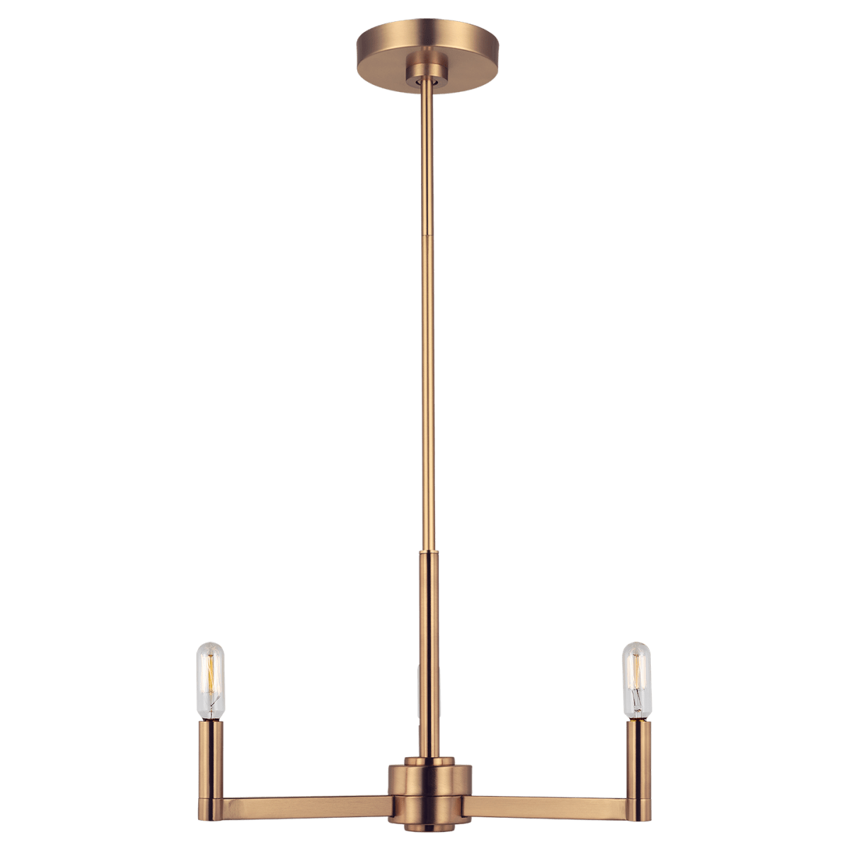 Chandelier Fullton - Laiton satiné 10" Ampoules non - incluses by Visual Comfort Studio | Luminaires & cie