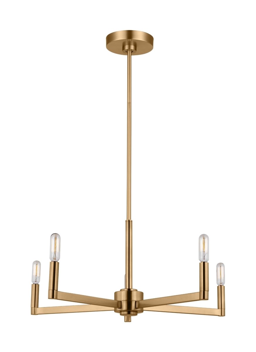 Chandelier Fullton - Laiton satiné 24" Ampoules non - incluses by Visual Comfort Studio | Luminaires & cie