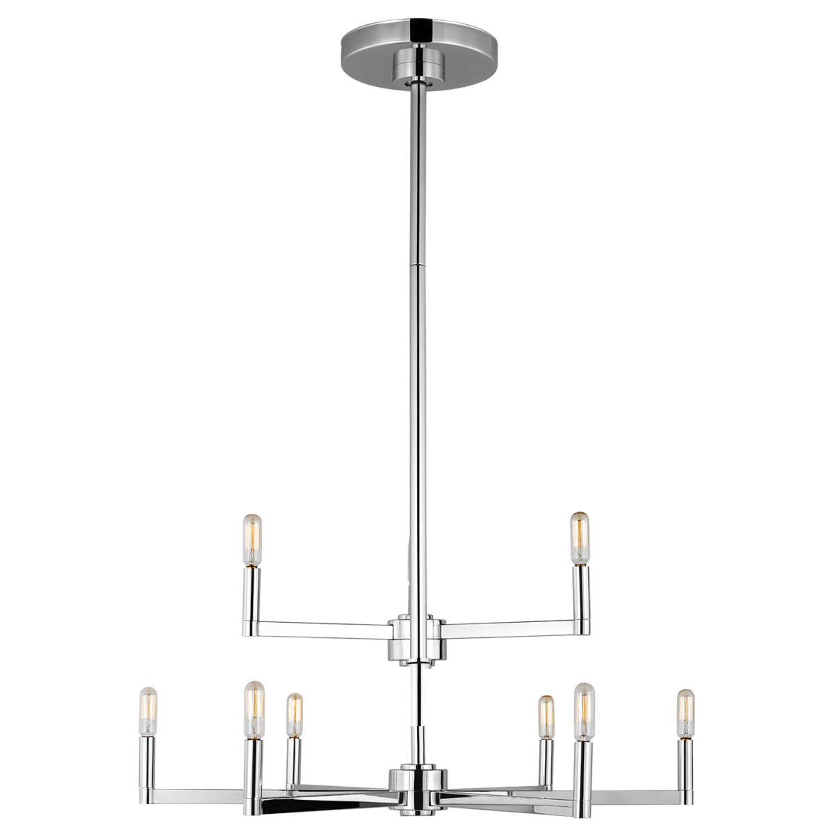 Chandelier Fullton - Chrome 30" Ampoules non - incluses by Visual Comfort Studio | Luminaires & cie