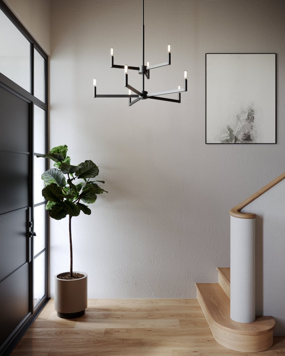 Chandelier Fullton - Noir de minuit 30" Ampoules non - incluses by Visual Comfort Studio | Luminaires & cie