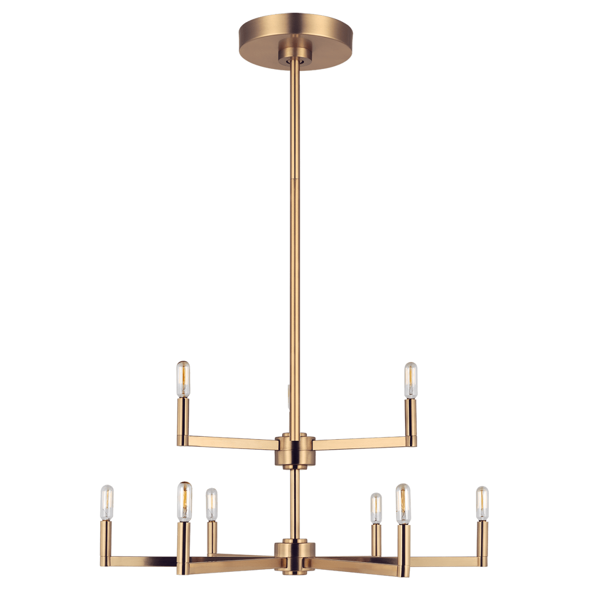 Chandelier Fullton - Laiton satiné 30" Ampoules non - incluses by Visual Comfort Studio | Luminaires & cie