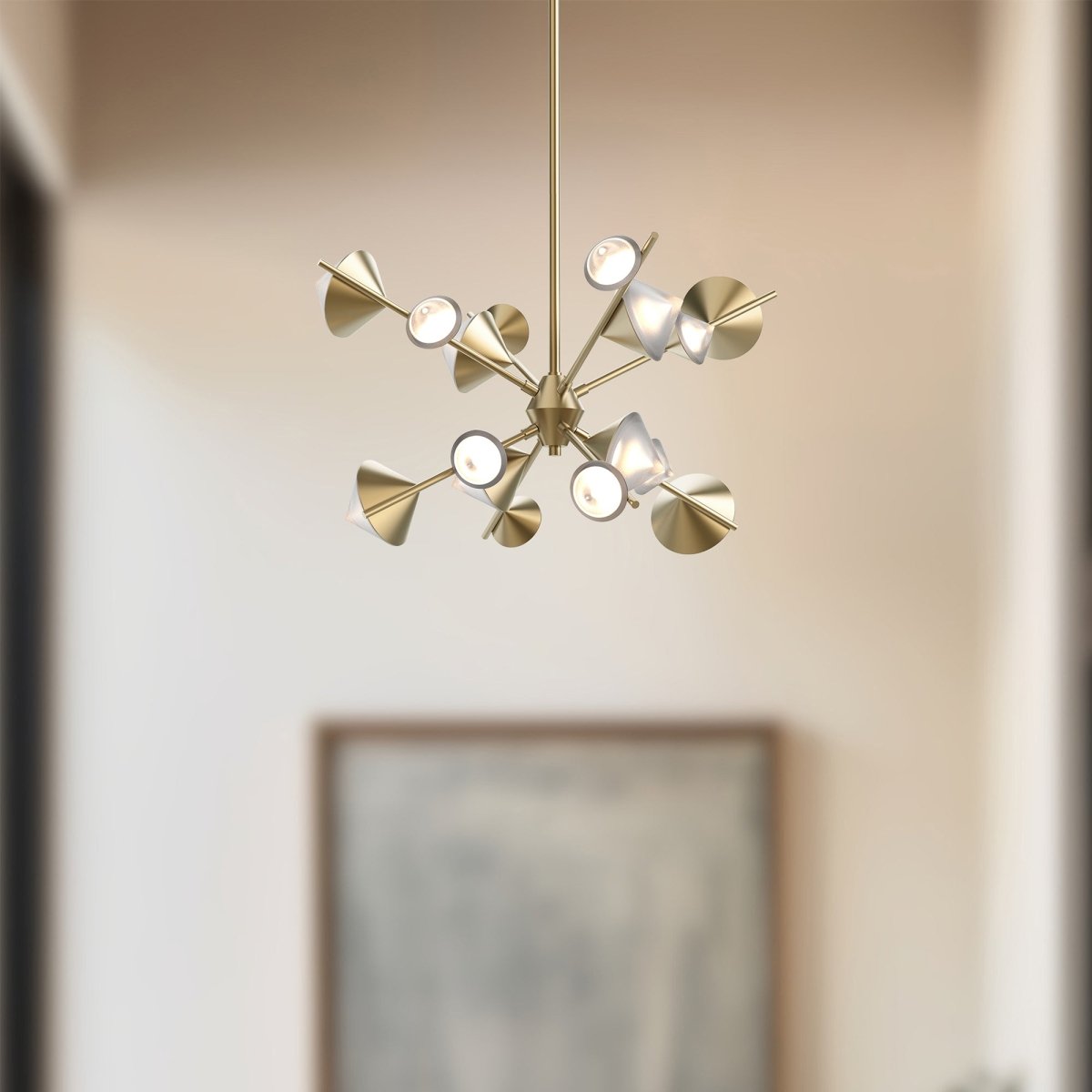 Chandelier Geode - Or brossé 25" by Kuzco Lighting | Luminaires & cie