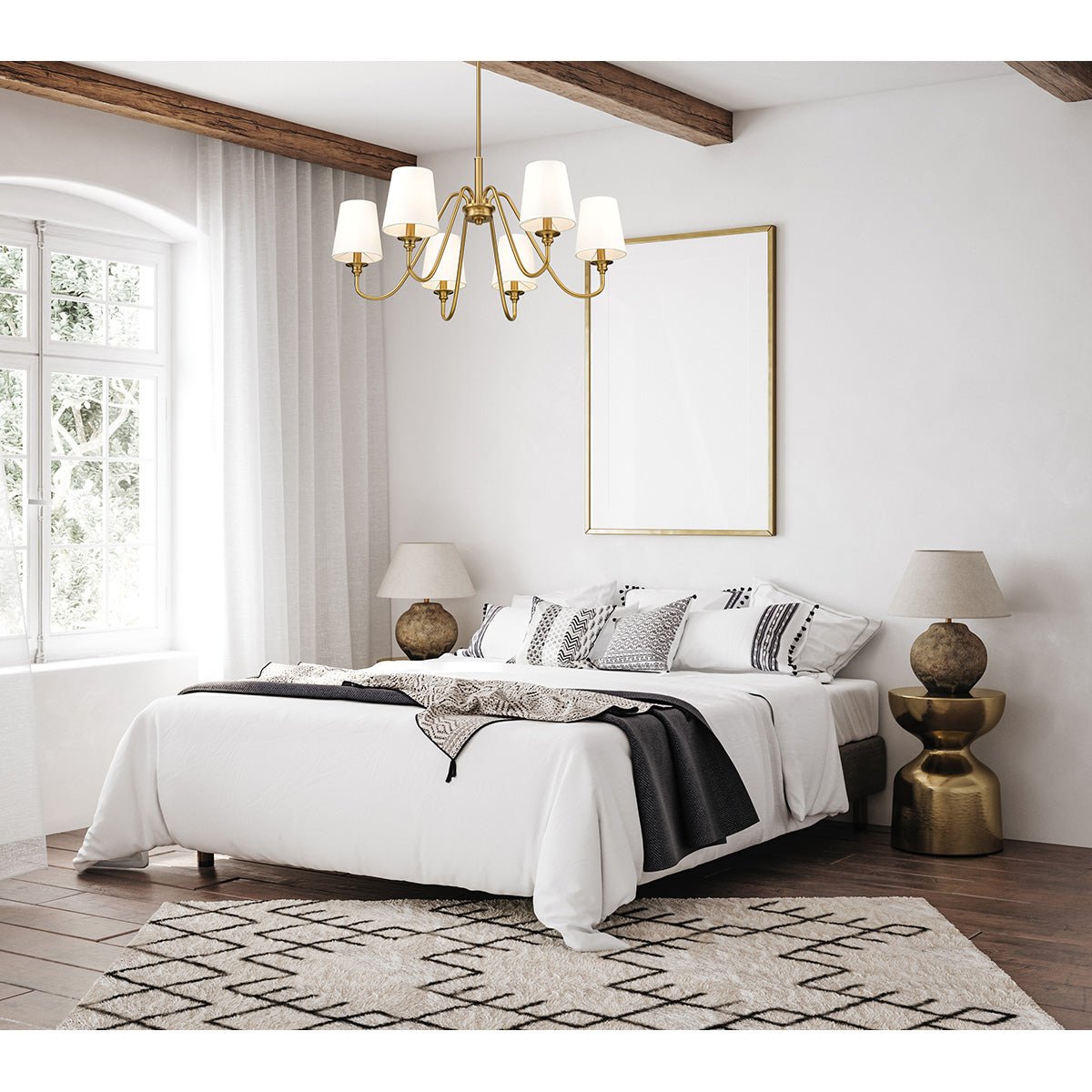 Chandelier Gianna - Or moderne 32" 1 - étage by Z - Lite | Luminaires & cie