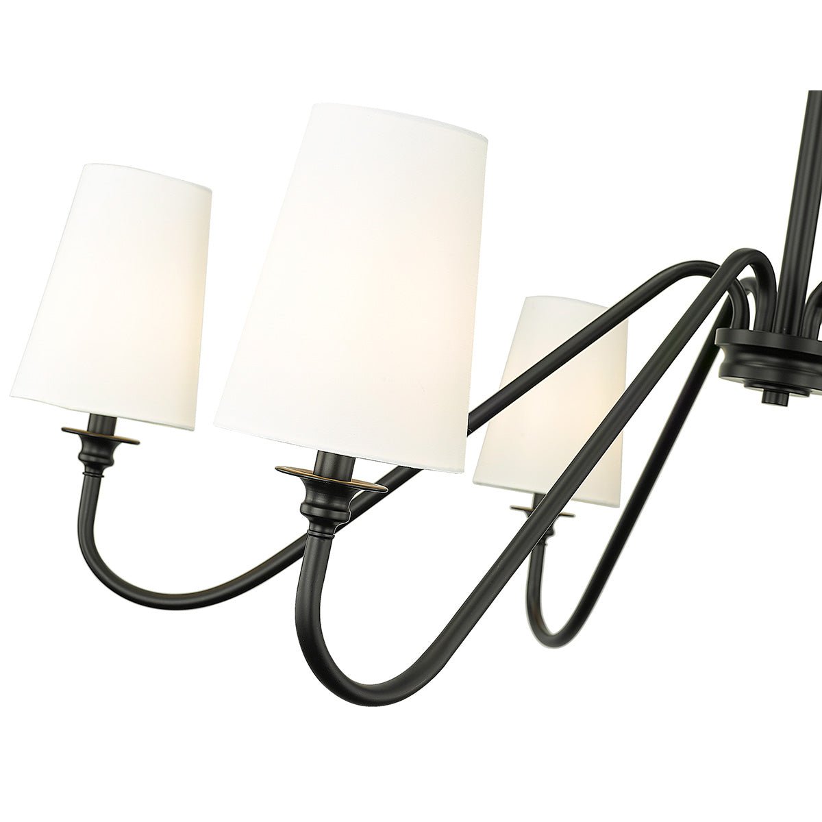 Chandelier Gianna - Noir mat 46 1/4" 1 - étage by Z - Lite | Luminaires & cie