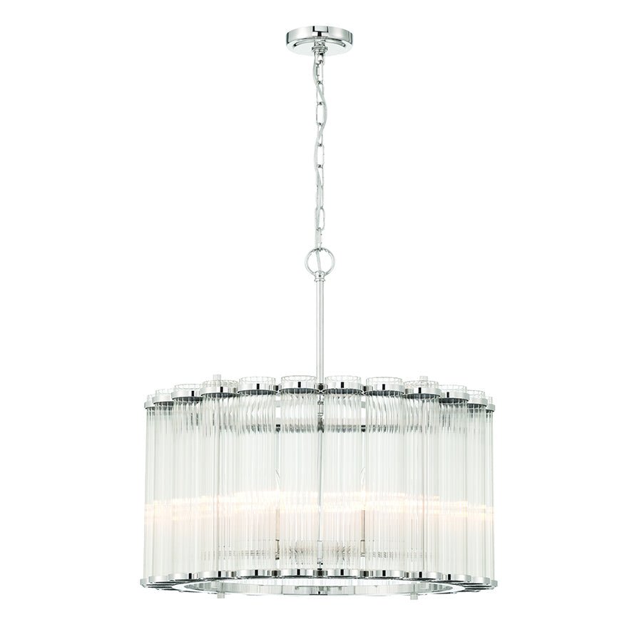 Chandelier Glasbury - Nickel poli by Eurofase | Luminaires & cie