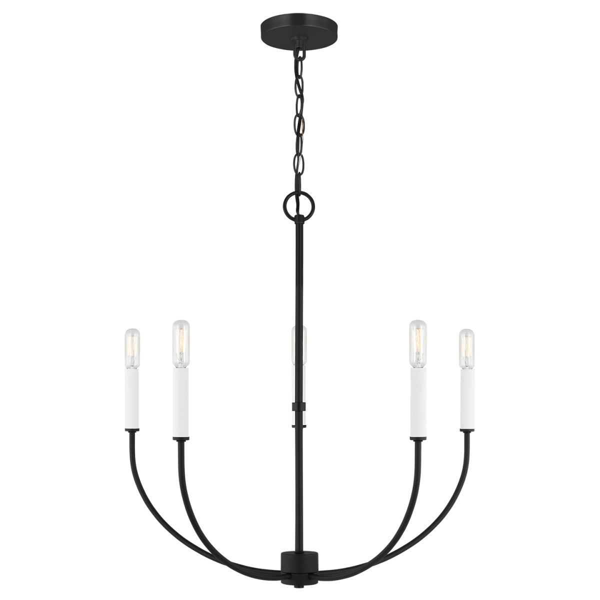 Chandelier Greenwich - Noir de minuit 24 1/8" Ampoules non - incluses by Visual Comfort Studio | Luminaires & cie