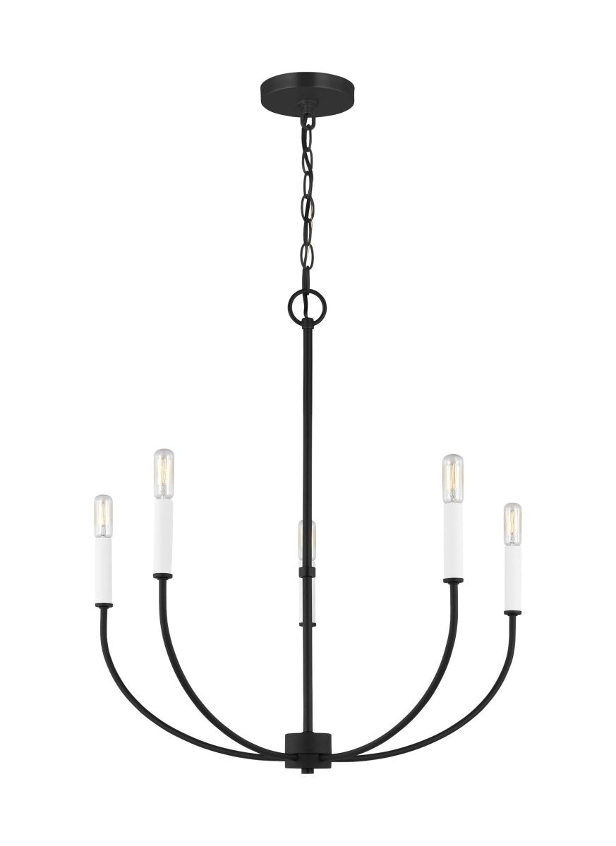 Chandelier Greenwich - Noir de minuit 24 1/8" Ampoules DEL incluses by Visual Comfort Studio | Luminaires & cie