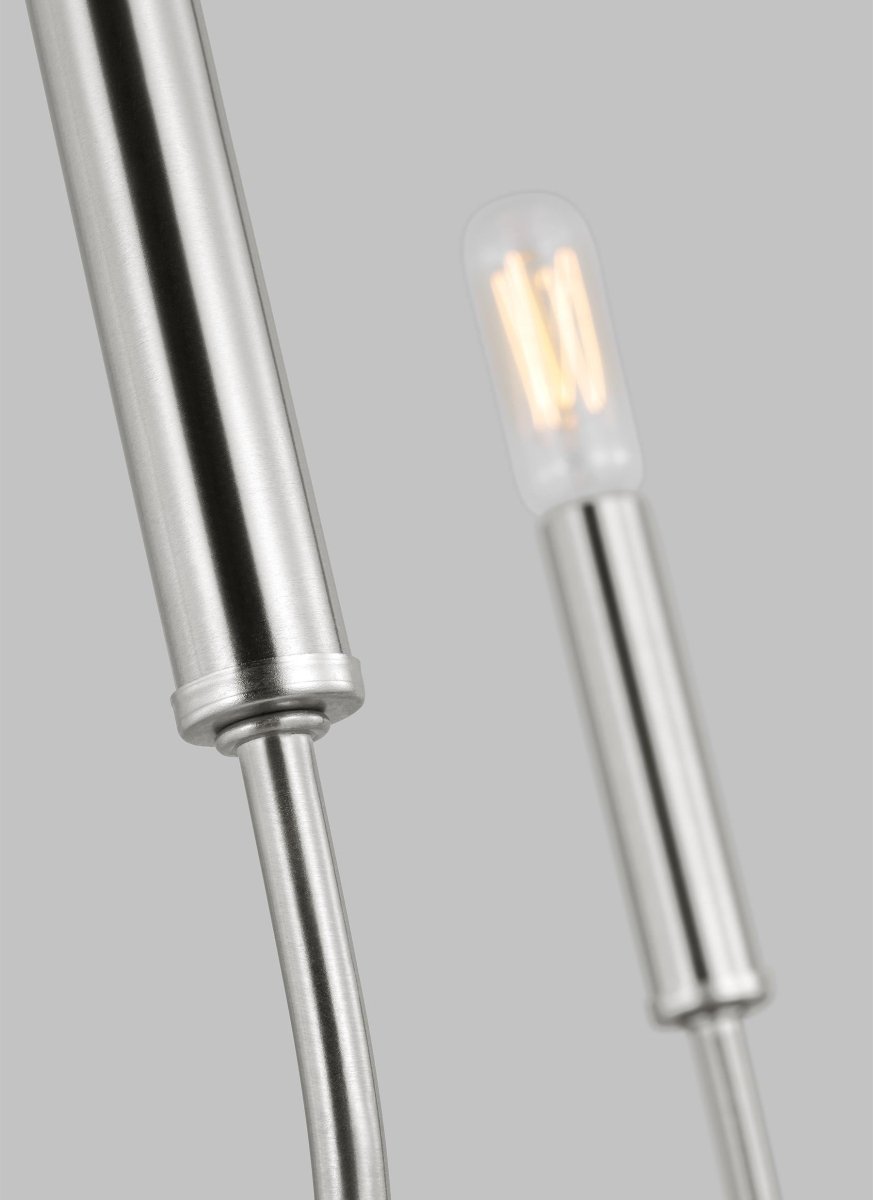 Chandelier Greenwich - Nickel brossé 24 1/8" Ampoules DEL incluses by Visual Comfort Studio | Luminaires & cie