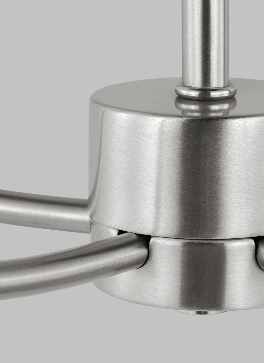 Chandelier Greenwich - Nickel brossé 24 1/8" Ampoules DEL incluses by Visual Comfort Studio | Luminaires & cie
