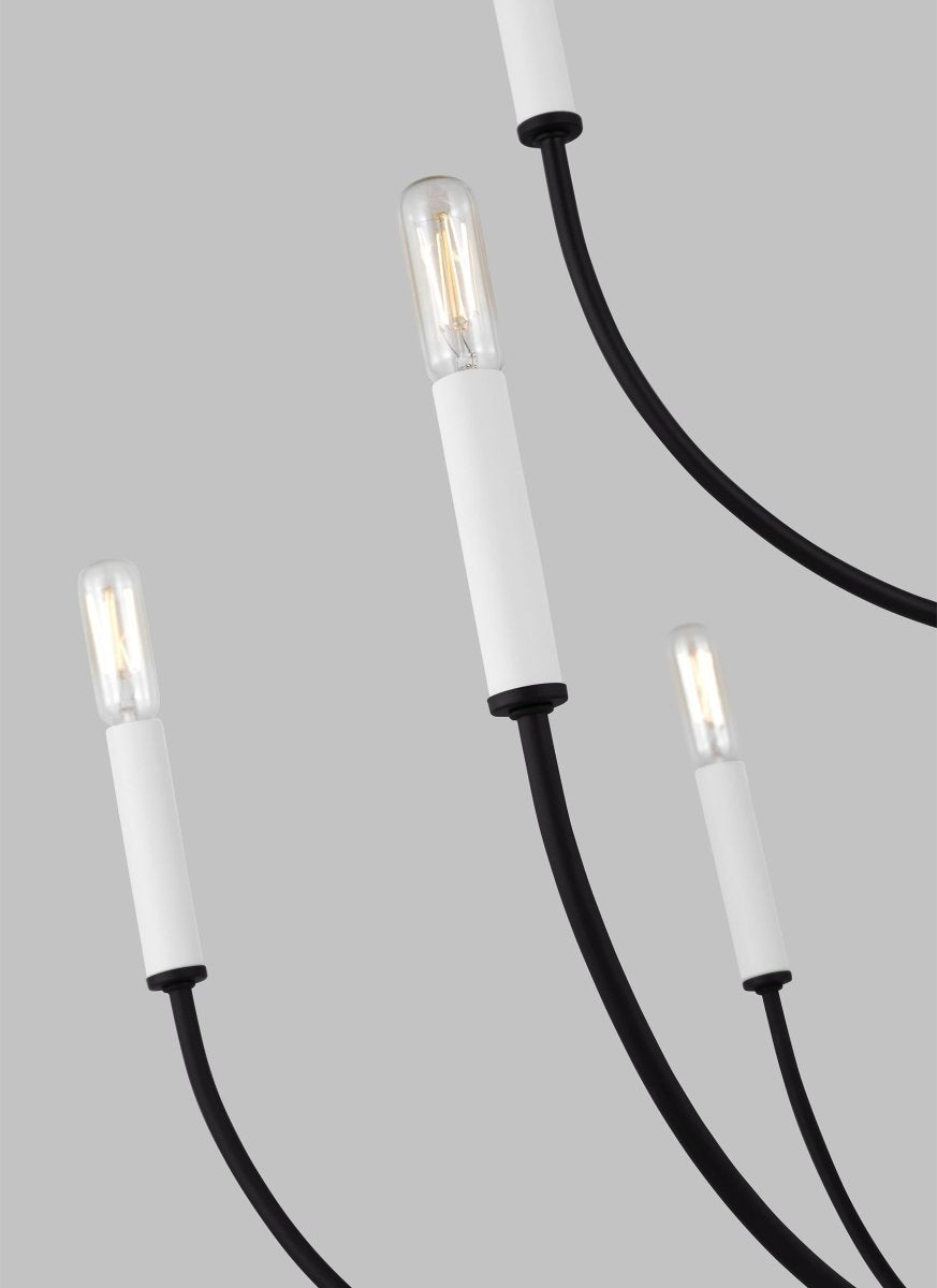 Chandelier Greenwich - Noir de minuit 32" Ampoules non - incluses by Visual Comfort Studio | Luminaires & cie
