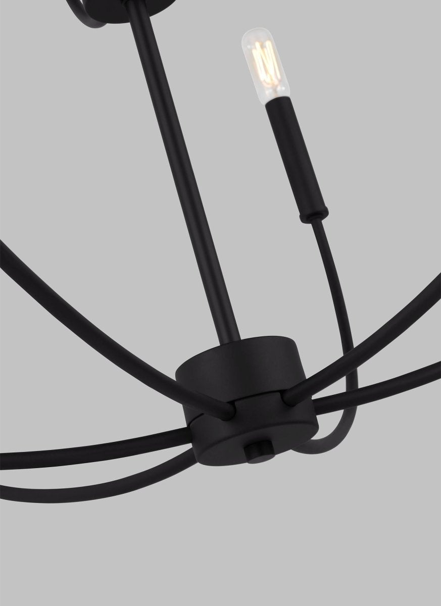 Chandelier Greenwich - Noir de minuit 32" Ampoules non - incluses by Visual Comfort Studio | Luminaires & cie
