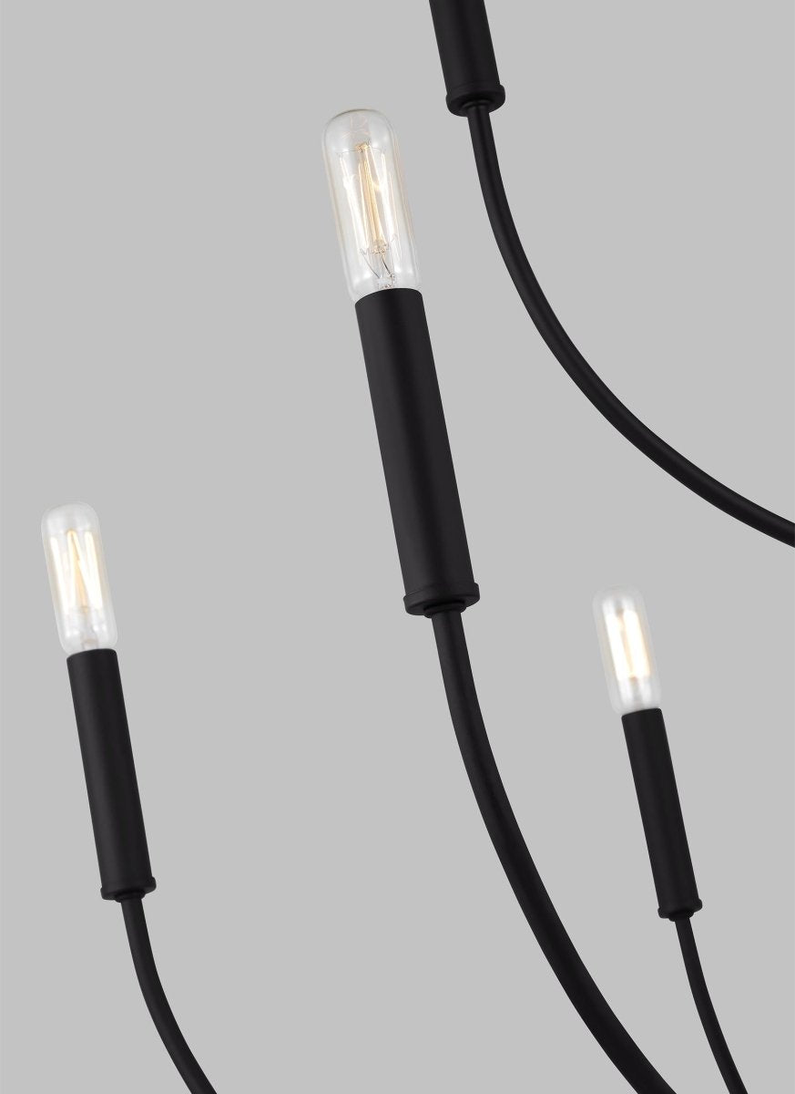 Chandelier Greenwich - Noir de minuit 32" Ampoules non - incluses by Visual Comfort Studio | Luminaires & cie