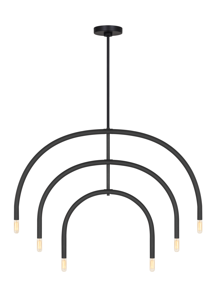 Chandelier Hadden - Noir de minuit 36" by Visual Comfort Studio | Luminaires & cie